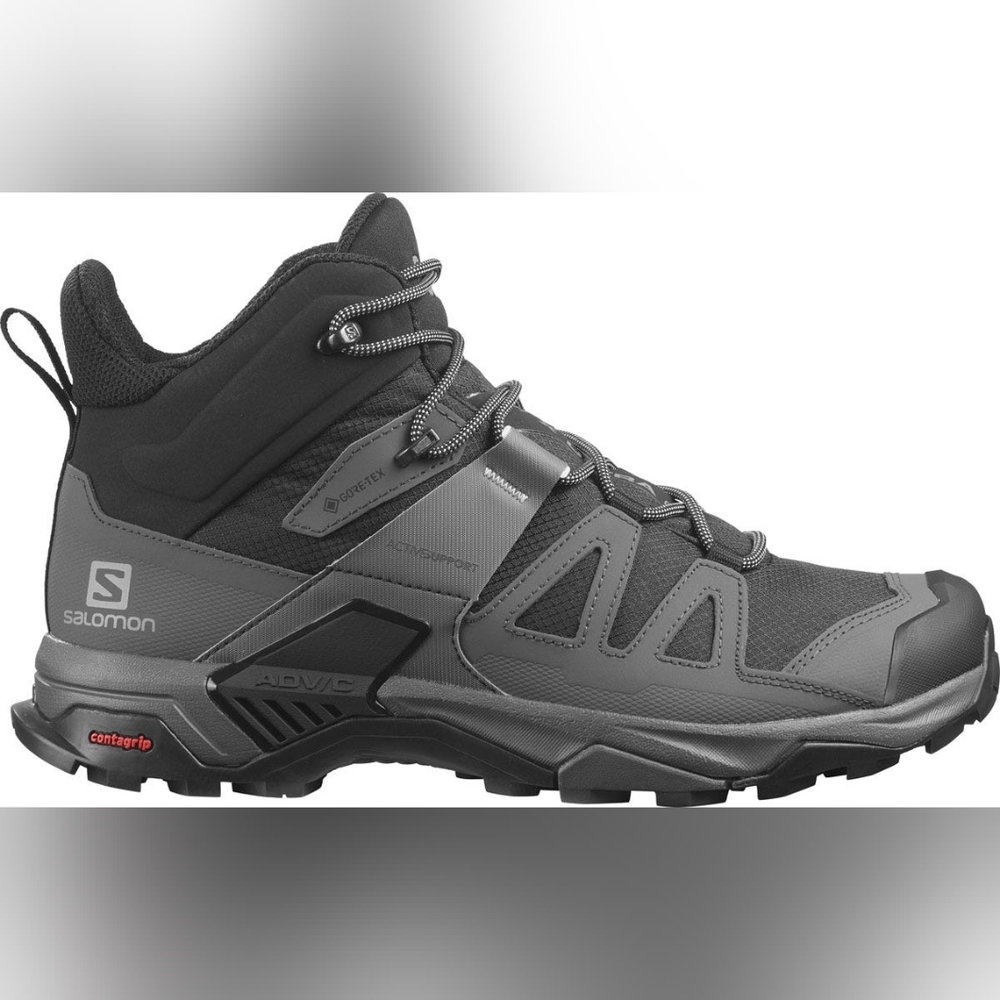 SALOMON X-Ultra 4 Men's Size 10.5 Gore-Tex Hiking Boots Shoes Gray Waterproof - Picture 2 of 10